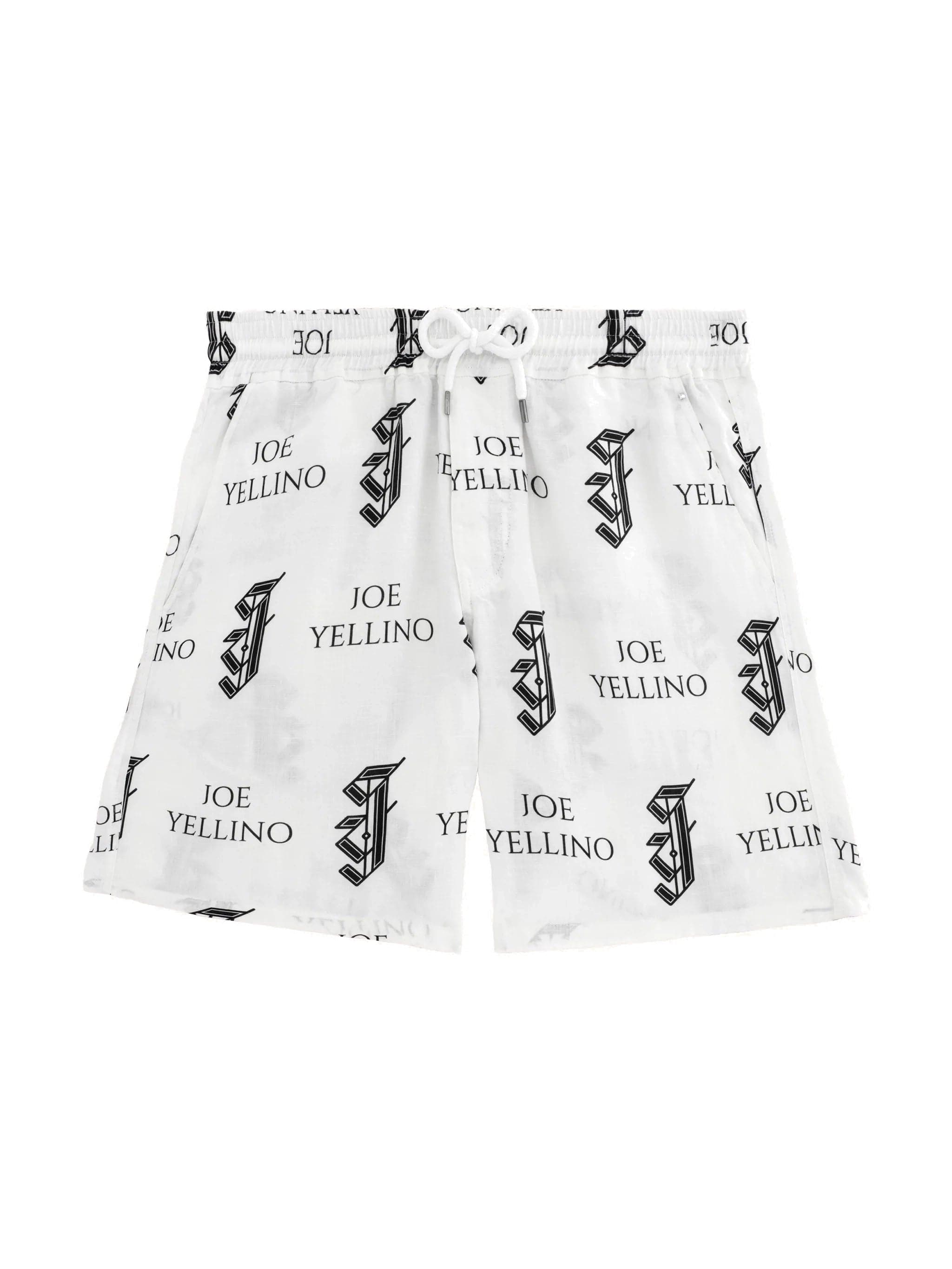 J Y White Linen Shorts