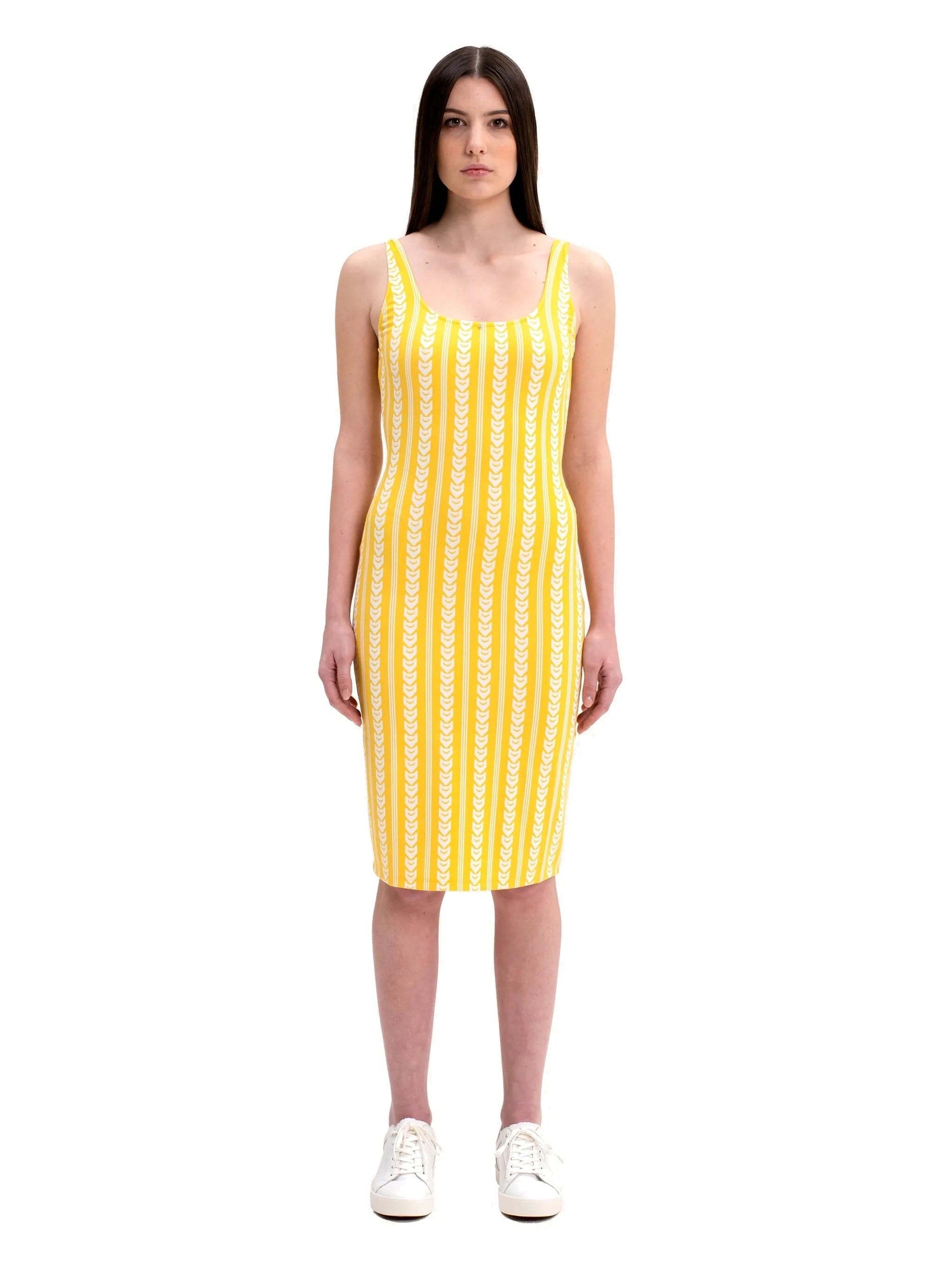 Yellow Clemenza Stretch Dress