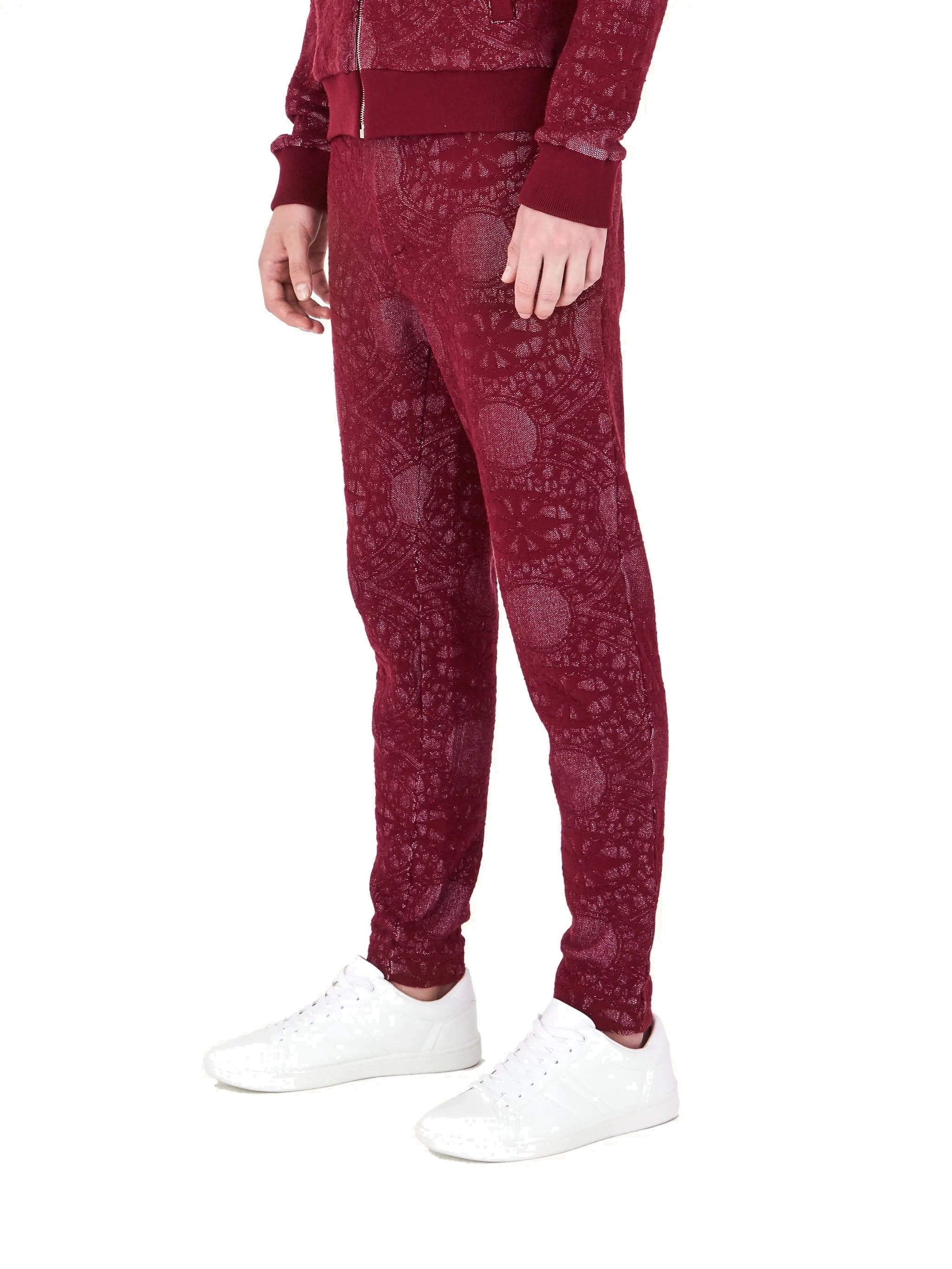 Red Goffrey Trousers