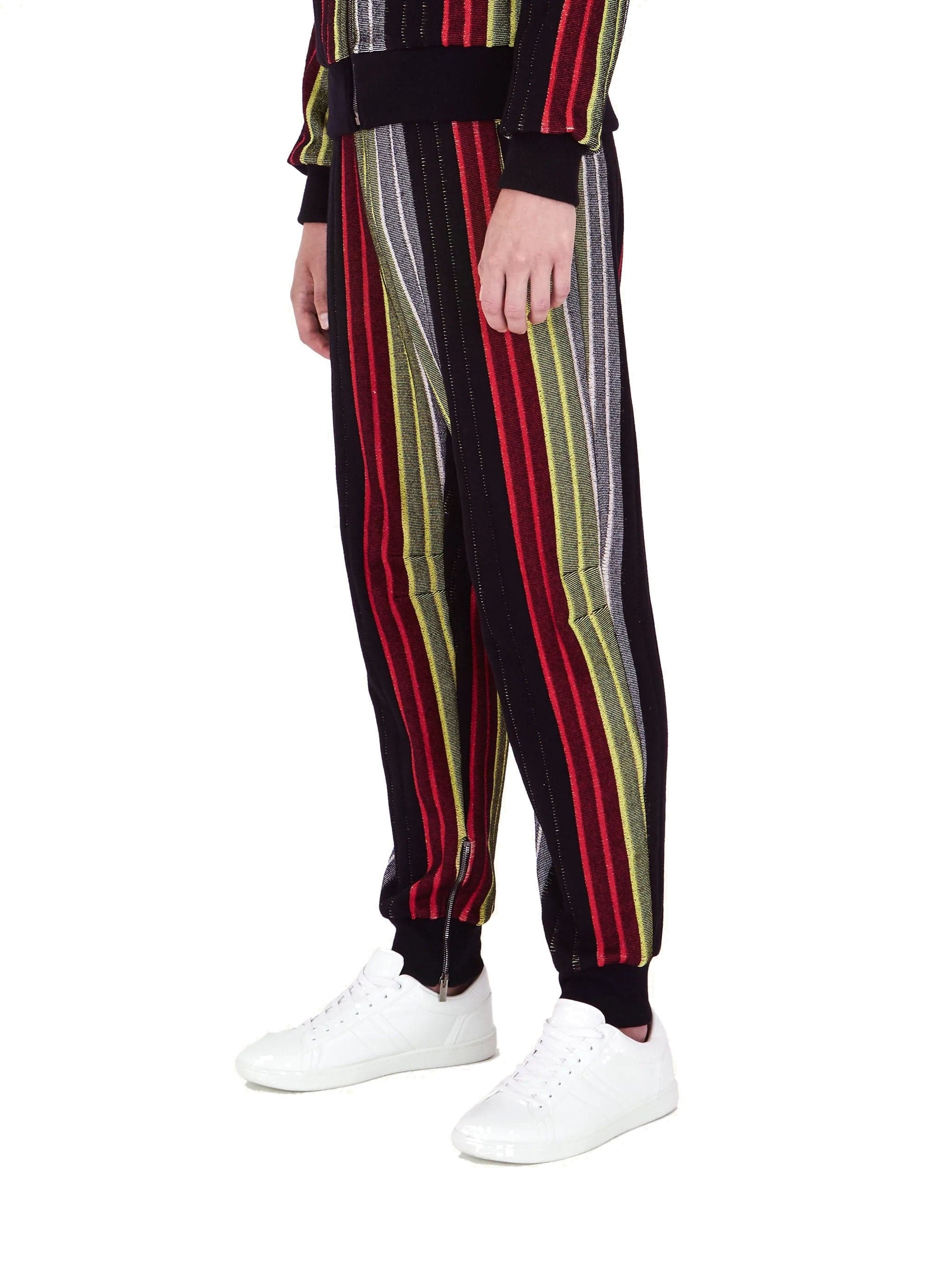 Red Multicolor Trousers